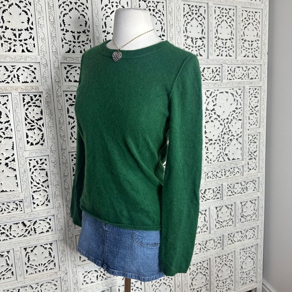Fenn Wright Manson 100% 2-Fly Cashmere Emerald Green Long Sleeve Sweater Sz M - Picture 5 of 7